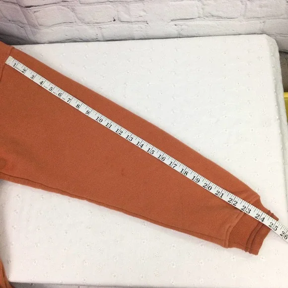 Artisans 1864 Saratoga Orange Mock Collar Long Sleeve Zippered Fleece Men's M - Picture 9 of 14